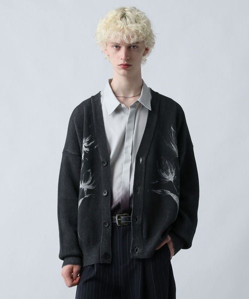 HARE（ハレ）の「デジタルフラワーモチーフカーディガン(HARE)（カーディガン/ボレロ・メンズ・ブルー/ブラック・FREE）」の15枚目の写真