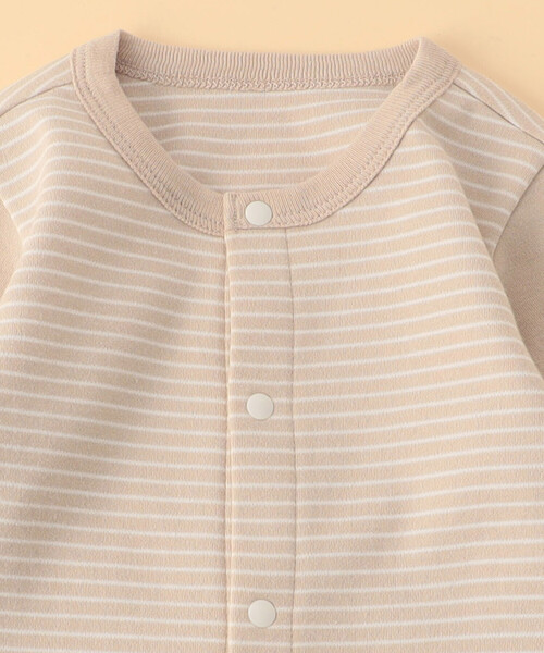 COMME CA ISM（コムサイズム）の「クマ耳付き おしりパッチ ツーウェイオール（ロンパース・キッズ・ネイビー/ベージュ・60-80cm）」の10枚目の写真