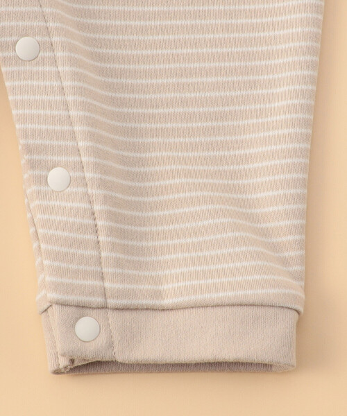 COMME CA ISM（コムサイズム）の「クマ耳付き おしりパッチ ツーウェイオール（ロンパース・キッズ・ネイビー/ベージュ・60-80cm）」の13枚目の写真