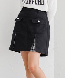 coca（coca）（コカ）の「キッズ　裾チェックスカート（スカート・キッズ）」