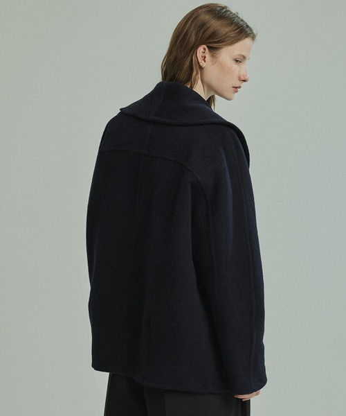 PLAIN PEOPLE カシミヤヘンプ リバーシブルショールカラーコート カシミヤリバーショールカラーコート（ステンカラーコート）｜PUBLIC