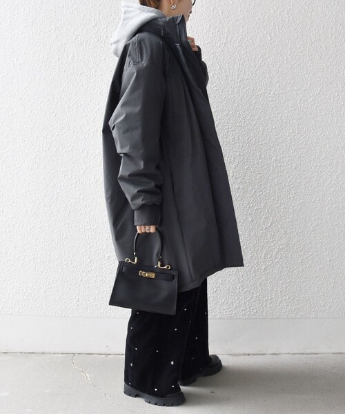 SHIPS any:〈多機能〉中綿 2WAY スタンドカラー モンスター コート