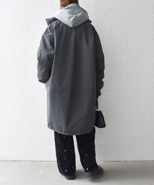 SHIPS any:〈多機能〉中綿 2WAY スタンドカラー モンスター コート