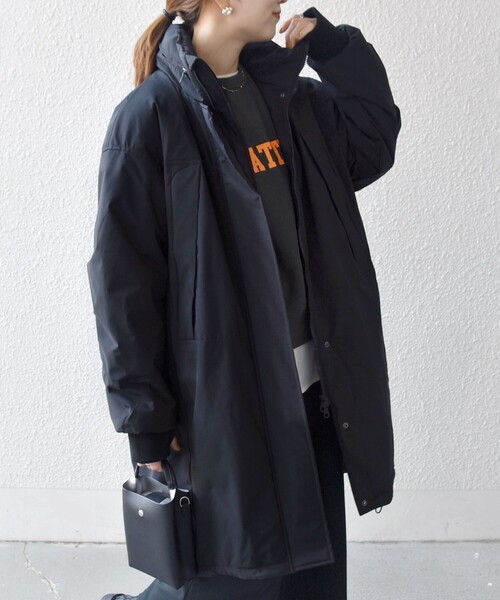 SHIPS any:〈多機能〉中綿 2WAY スタンドカラー モンスター コート