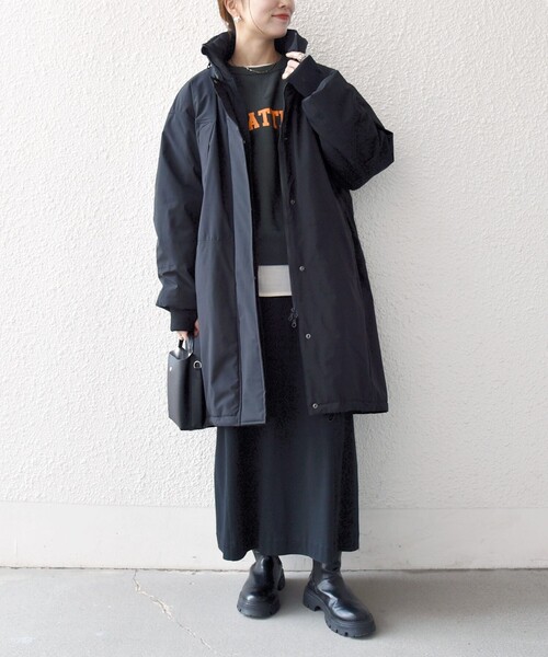 SHIPS any:〈多機能〉中綿 2WAY スタンドカラー モンスター コート
