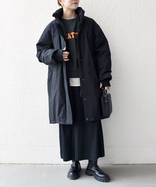 セール】SHIPS any:〈多機能〉中綿 2WAY スタンドカラー モンスター