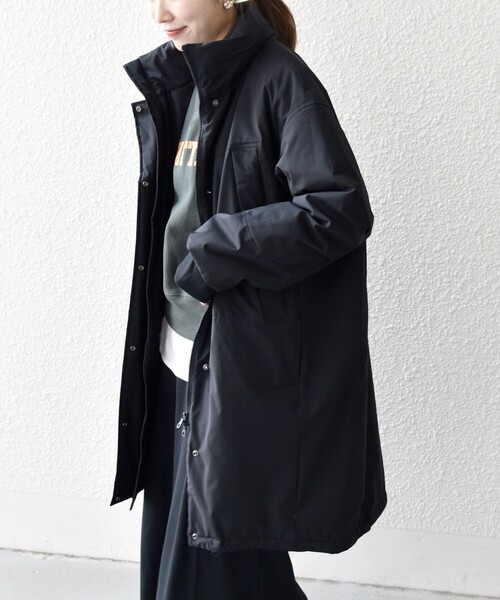SHIPS any:〈多機能〉中綿 2WAY スタンドカラー モンスター コート
