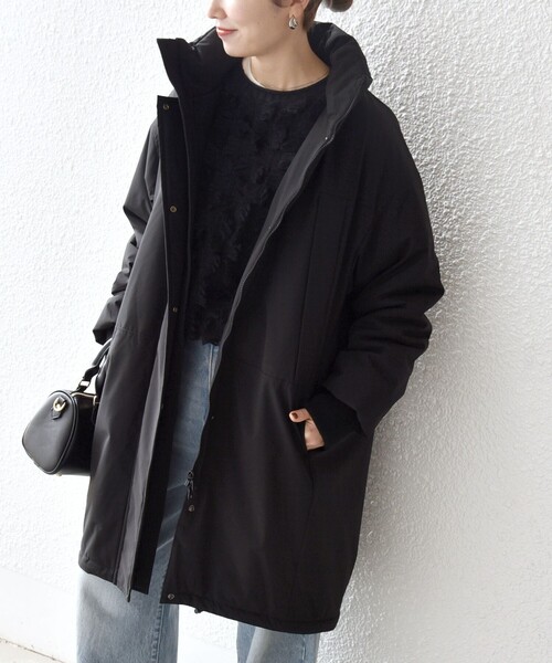 セール】SHIPS any:〈多機能〉中綿 2WAY スタンドカラー モンスター