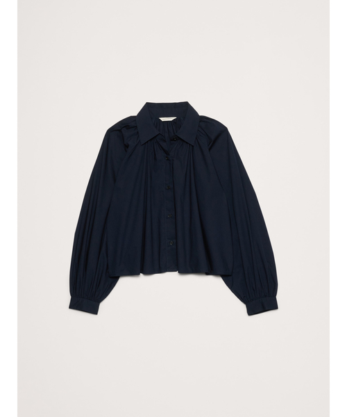 Banana Republic(バナナリパブリック)の「コットン ポプリン バルーンスリーブ シャツ(シャツ/ブラウス・レディース・ネイビー/ブラウン・XS/L/M/S)」の7枚目の写真