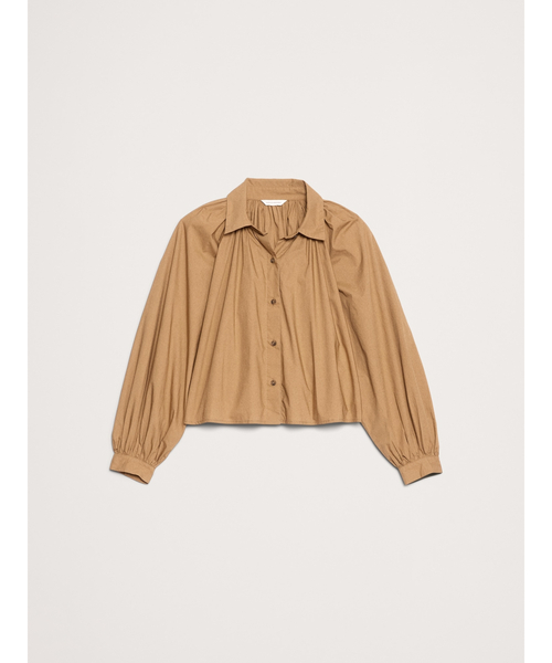 Banana Republic(バナナリパブリック)の「コットン ポプリン バルーンスリーブ シャツ(シャツ/ブラウス・レディース・ネイビー/ブラウン・XS/L/M/S)」の8枚目の写真