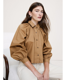 ❤️BANANA REPUBLIC❤️エンブロイダリー ラミーブラウス  M相当 Banana Republic（バナナリパブリック）の「エンブロイダリー ラミー