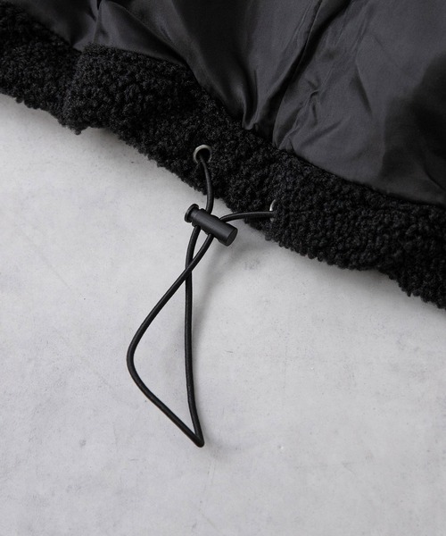 Diable baiser(ディアブルベーゼ)の「ボアスタンドブルゾン【ジャケット】【コート】(その他アウター・レディース・アイボリー/ブラック/モカ・LARGE/MEDIUM)」の14枚目の写真