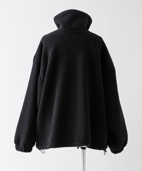 Diable baiser(ディアブルベーゼ)の「ボアスタンドブルゾン【ジャケット】【コート】(その他アウター・レディース・アイボリー/ブラック/モカ・LARGE/MEDIUM)」の6枚目の写真