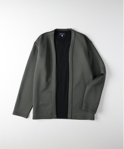 BACK NUMBER(バックナンバー)の「【BACK NUMBER】カットソーカーディガンTシャツセット (カットソーカーディガン/Tシャツセット/テーラードライク/シワになりにくい/イージーケア/通気性/レイヤード/きれいめカジュアル/デイリーユース)(アンサンブル・メンズ・ダークグレー/ライトグレー/オリーブ・M/L/XL)」の11枚目の写真