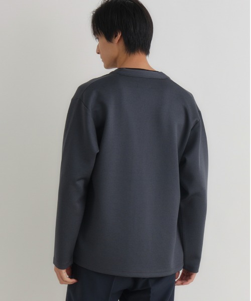 BACK NUMBER(バックナンバー)の「【BACK NUMBER】カットソーカーディガンTシャツセット (カットソーカーディガン/Tシャツセット/テーラードライク/シワになりにくい/イージーケア/通気性/レイヤード/きれいめカジュアル/デイリーユース)(アンサンブル・メンズ・ダークグレー/ライトグレー/オリーブ・M/L/XL)」の16枚目の写真
