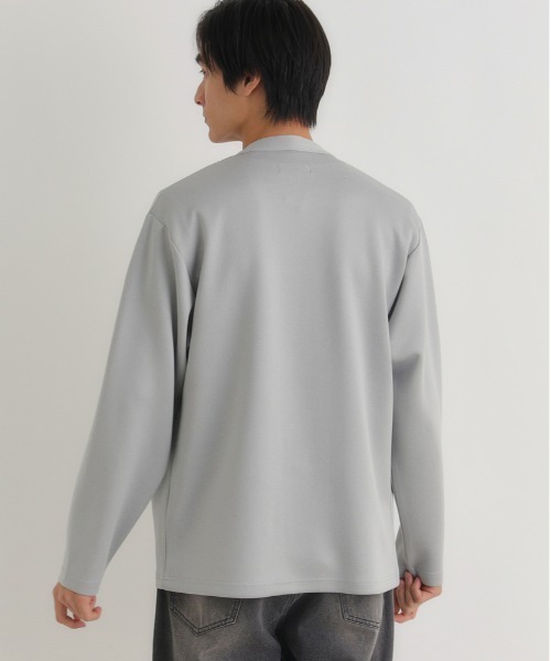 BACK NUMBER(バックナンバー)の「【BACK NUMBER】カットソーカーディガンTシャツセット (カットソーカーディガン/Tシャツセット/テーラードライク/シワになりにくい/イージーケア/通気性/レイヤード/きれいめカジュアル/デイリーユース)(アンサンブル・メンズ・ダークグレー/ライトグレー/オリーブ・M/L/XL)」の18枚目の写真