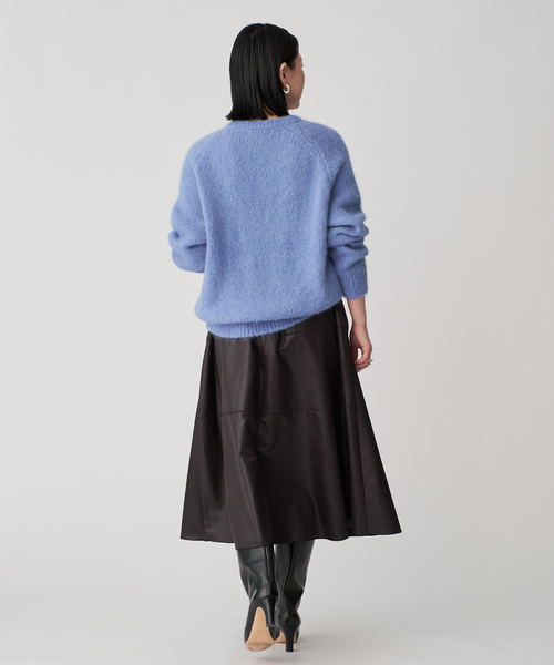 SLOANE（スローン）の「SLOANE スローン 3G天竺アルパカxウール クルーネック  SL10W-979（ニット/セーター・レディース・サックスブルー/ブラック・X-LARGE/MEDIUM）」の13枚目の写真