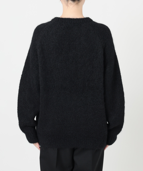 SLOANE（スローン）の「SLOANE スローン 3G天竺アルパカxウール クルーネック  SL10W-979（ニット/セーター・レディース・サックスブルー/ブラック・X-LARGE/MEDIUM）」の19枚目の写真