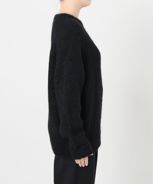 SLOANE（スローン）の「SLOANE スローン 3G天竺アルパカxウール クルーネック  SL10W-979（ニット/セーター・レディース・サックスブルー/ブラック・X-LARGE/MEDIUM）」の20枚目の写真
