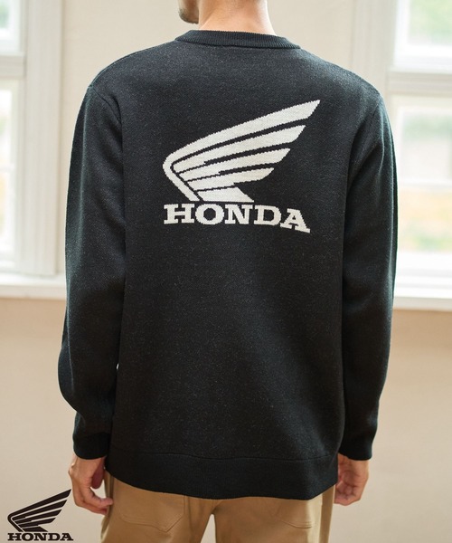 FOUND GOOD（ファウンドグッド）の「【HONDA】コラボニット/31108001（ニット/セーター・メンズ・グレー系5/ブラック/ネイビー・L/M/XL）」の2枚目の写真