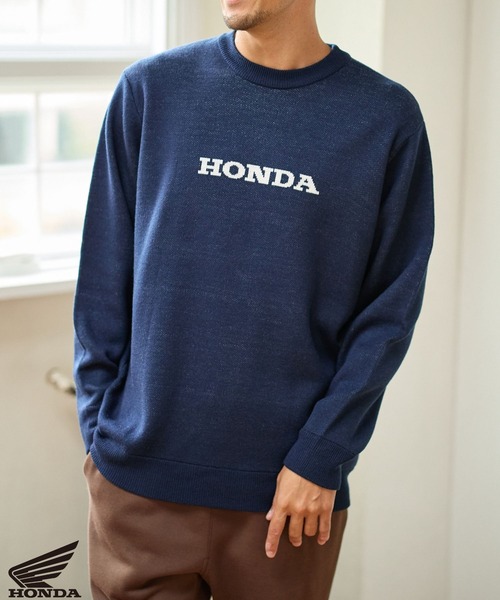 FOUND GOOD（ファウンドグッド）の「【HONDA】コラボニット/31108001（ニット/セーター・メンズ・グレー系5/ブラック/ネイビー・L/M/XL）」の4枚目の写真