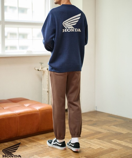 FOUND GOOD（ファウンドグッド）の「【HONDA】コラボニット/31108001（ニット/セーター・メンズ・グレー系5/ブラック/ネイビー・L/M/XL）」の7枚目の写真