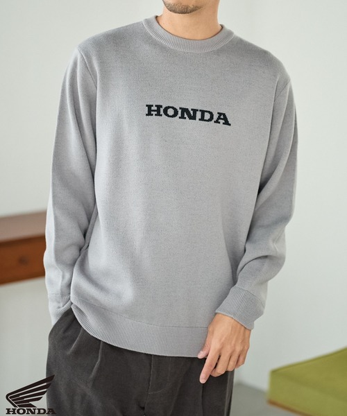 FOUND GOOD（ファウンドグッド）の「【HONDA】コラボニット/31108001（ニット/セーター・メンズ・グレー系5/ブラック/ネイビー・L/M/XL）」の10枚目の写真