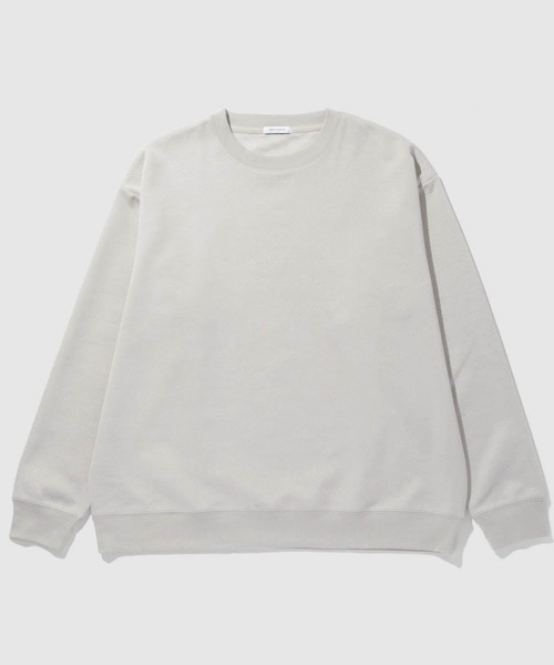 URBAN COLLECTION（アーバンコレクション）の「URBAN COLLECTION 膨れジャガード クルーネックトレーナー（スウェット・メンズ・ダークグリーン/ライトグレー/ブラック/チャコールグレー・S/XL/L/M）」の7枚目の写真