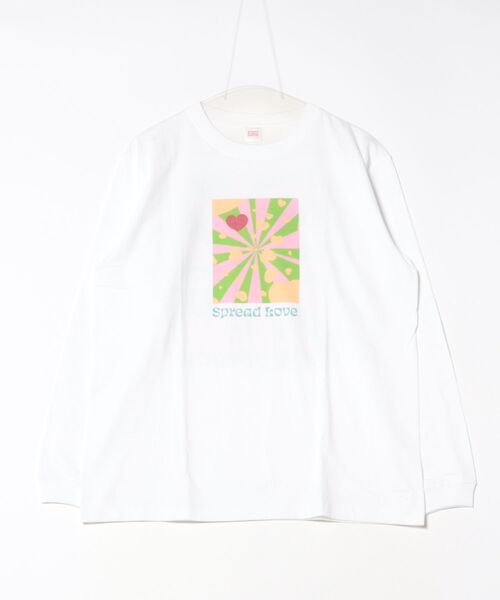ARCHIVER(アーカイバ)の「【RES】【Spread Love】オリジナルプリント L/S T(Tシャツ/カットソー・レディース・ホワイト・MEDIUM)」の1枚目の写真