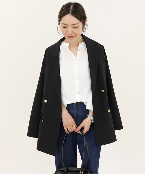 Aletta vita(アレッタビータ)の「エステルローンギャザーブラウス(シャツ/ブラウス・レディース・ライトベージュ/ブラック/オフホワイト・FREE)」の19枚目の写真