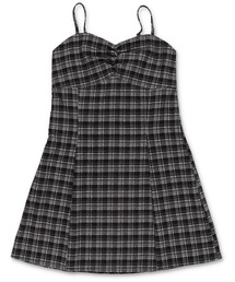 SPINNS | チェックミニキャミワンピース/ギャザー(ワンピース)