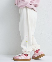 pairmanon（ペアマノン）の「【ぬくふわ】裏起毛 カラフルハートボタン ジョガーパンツ（スウェットパンツ・キッズ）」