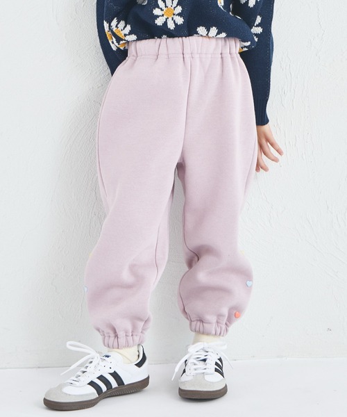 pairmanon(ペアマノン)の「【ぬくふわ】裏起毛 カラフルハートボタン ジョガーパンツ(スウェットパンツ・キッズ・アイボリー/ブラック/ライトピンク・100/110/120/130/140/150/90)」の21枚目の写真