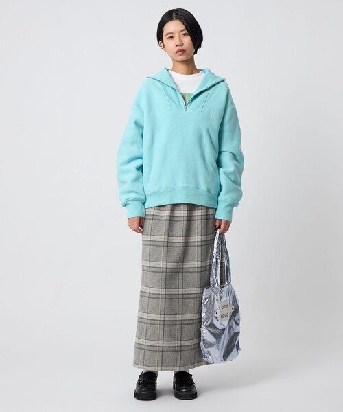 CITEN（シテン）の「＜CITEN＞ネルチェックスカート（スカート・レディース・ブラウン系/ライトグレー・M/S）」の6枚目の写真