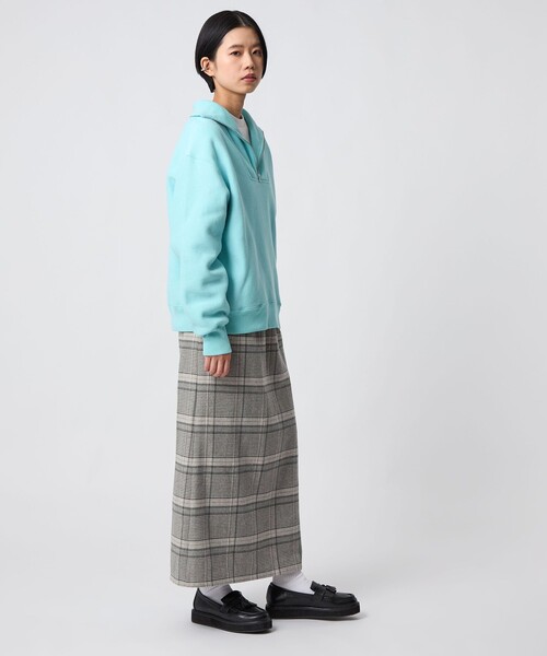 CITEN（シテン）の「＜CITEN＞ネルチェックスカート（スカート・レディース・ブラウン系/ライトグレー・M/S）」の7枚目の写真