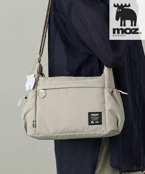 moz(モズ)の「【moz(モズ)】ボンディング ショルダーバッグ 3.5L ZLQK-01(ショルダーバッグ・レディース・グレイッシュベージュ/モカ/ブラック/ブルー・ONE SIZE)」の4枚目の写真