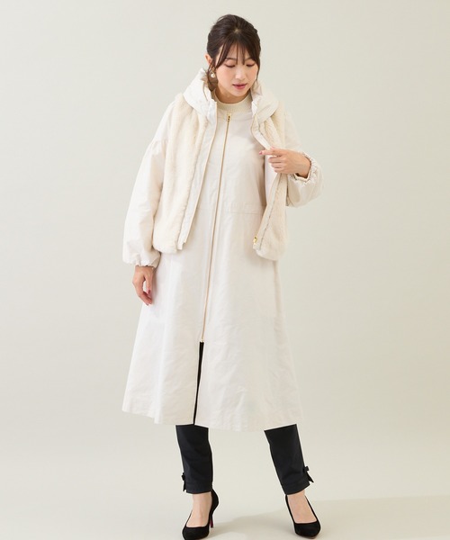 Rose Tiara（ローズティアラ）の「【3WAY】ダウンベスト付きコート（その他アウター・レディース・ホワイト/ブラック・46/42/38）」の3枚目の写真