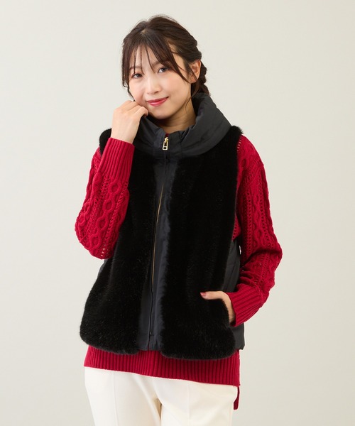 ローズティアラ　ダウンベスト セール】【3WAY】ダウンベスト付きコート（その他アウター）｜Rose