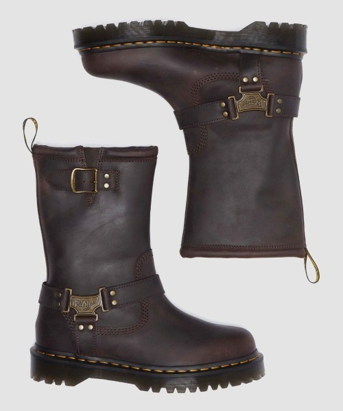 セール】Dr. MARTENS ANISTONE HI RIGGER BOOTS（ドクターマーチン