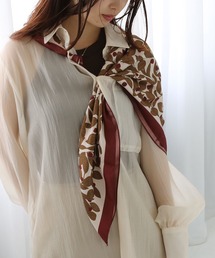 colleca la | ［90cm×90cm］大判ツイルプリントスカーフ(バンダナ/スカーフ)