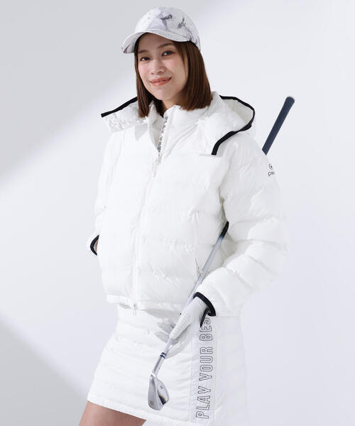 【PING APPAREL】２５ＦＷ 2WAY中綿フーディーブルゾン ＜GOLD＞ (LADIES)