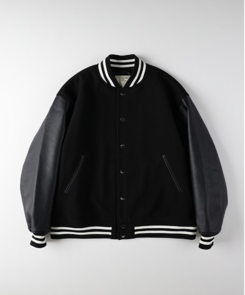 BACK NUMBER】ライトメルトン 袖切替 スタジャン (ユニセックス