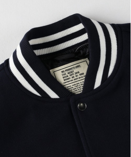 BACK NUMBER】ライトメルトン 袖切替 スタジャン (ユニセックス