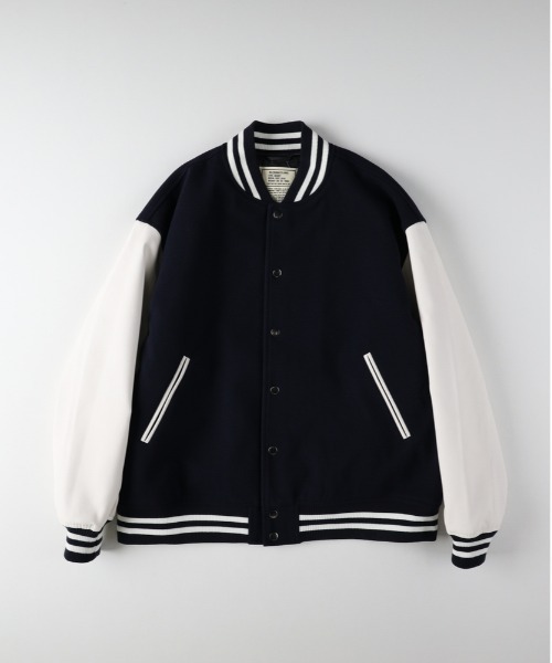 BACK NUMBER】ライトメルトン 袖切替 スタジャン (ユニセックス
