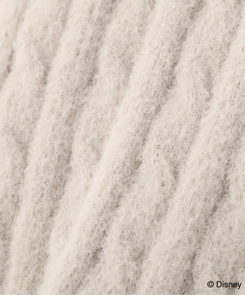 JILL by JILL STUART（ジルバイジルスチュアート）の「Disney Marie/シャギーケーブルカーディガン（ニット/セーター・レディース・ピンク/グレー/ホワイト・FREE）」の12枚目の写真