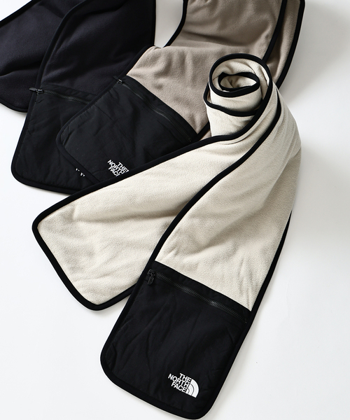 THE NORTH FACE(ザノースフェイス)の「THE NORTH FACE /ノースフェイス マイクロフリースマフラー NN72515(マフラー・メンズ・ベージュ/ブラック/アイボリー・FREE)」の4枚目の写真