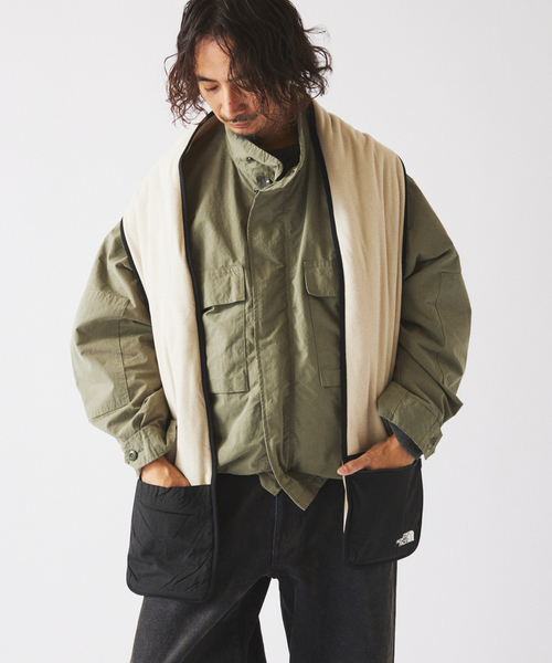 THE NORTH FACE(ザノースフェイス)の「THE NORTH FACE /ノースフェイス マイクロフリースマフラー NN72515(マフラー・メンズ・ベージュ/ブラック/アイボリー・FREE)」の10枚目の写真