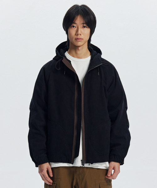 FRIZMWORKS(フリズムワークス)の「JUNGLE CLOTH DECK HOODED PARKA _ BLACK(その他アウター・メンズ・その他・SMALL/MEDIUM/LARGE/X-LARGE)」の1枚目の写真