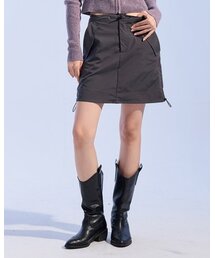 MOAA（モア）の「ナイロンストリングミニスカート (チャコール)（スカート）」