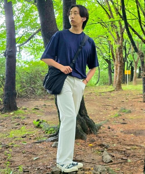 MUSINSA STANDARD（ムシンサスタンダード）の「[クールタンダード] リラックスフィットクルーネックTシャツ [ネイビー]（Tシャツ/カットソー・メンズ・その他・SMALL/MEDIUM/LARGE/X-LARGE/XX-LARGE/XXX-LARGE）」の7枚目の写真